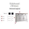 Chatsworth Sideboard in White - Laura James