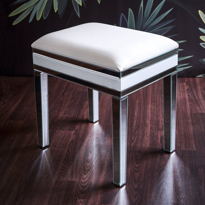 Aleanor Dressing Table, Stool and Tri-Fold Vanity Mirror - Laura James
