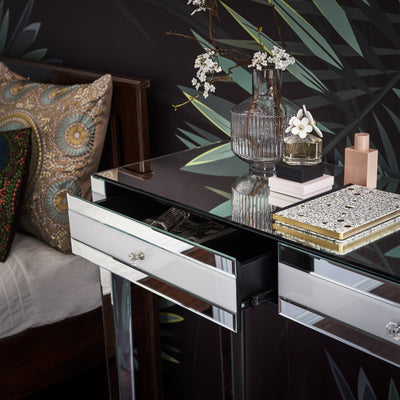 Aleanor Dressing Table, Stool and Tri-Fold Vanity Mirror - Laura James