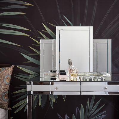 Aleanor Dressing Table, Stool and Tri-Fold Vanity Mirror - Laura James